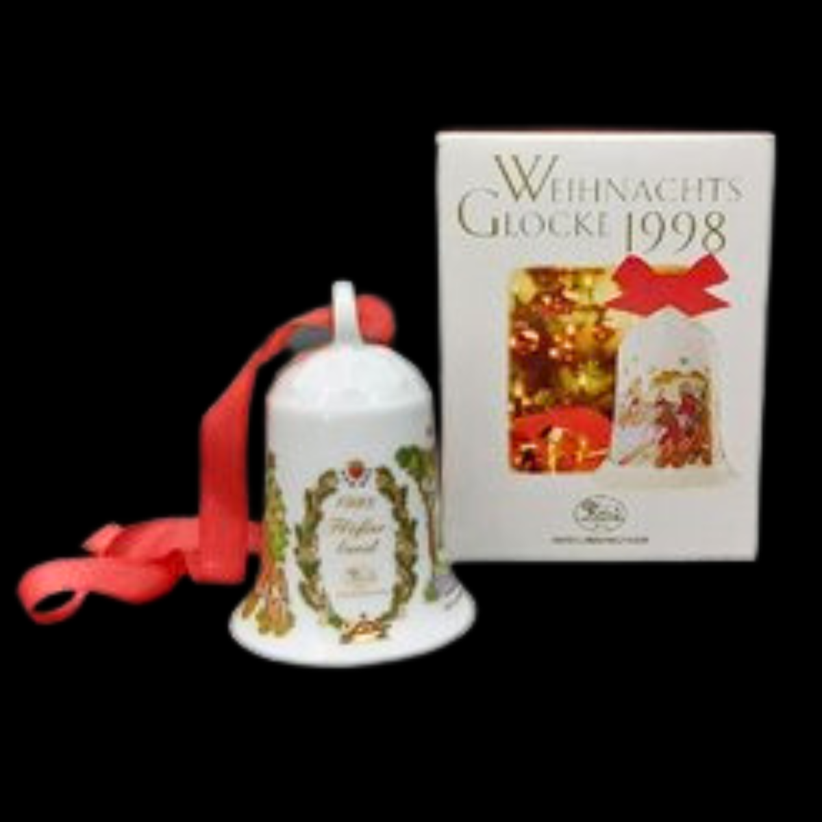 Hutschenreuther Weihnachtsglocke: 1998 Flößerland - neu und in OVP (8545178648900)