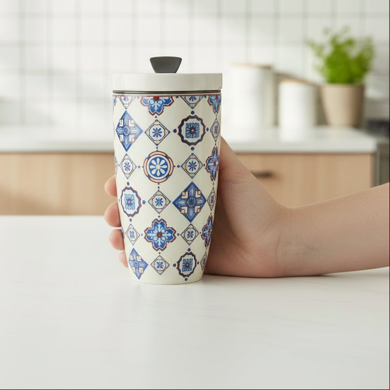 Villeroy & Boch Like Indigo: Kaffeebecher / Henkelbecher / Becher "To Go"