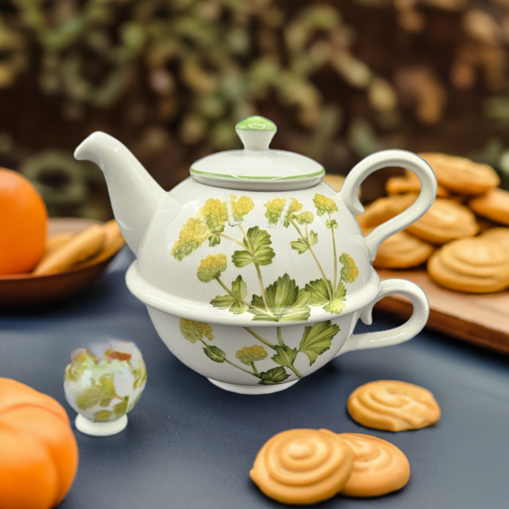 Villeroy & Boch Althea Nova: Tea for one / Teekanne mit Tasse (14900555055428) (15037255156036)