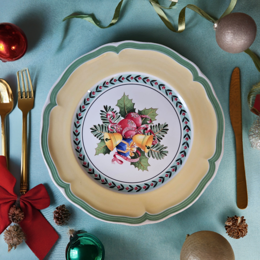 Villeroy & Boch French Garden: Kuchenteller / Frühstücksteller Weihnachten / Christmas / Noel (14846591435076)
