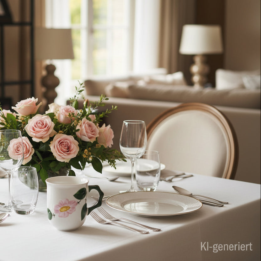 Villeroy & Boch Wildrose: Kaffeebecher / Henkelbecher
