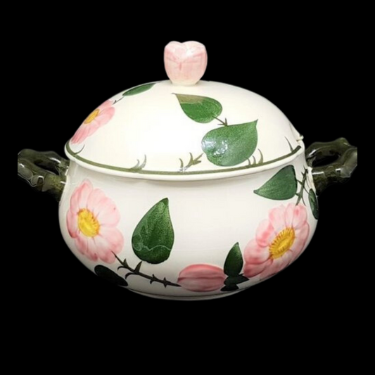 Villeroy & Boch Wildrose: Terrine / Schüssel mit Deckel, mittel - Beschreibung (15200184107332)