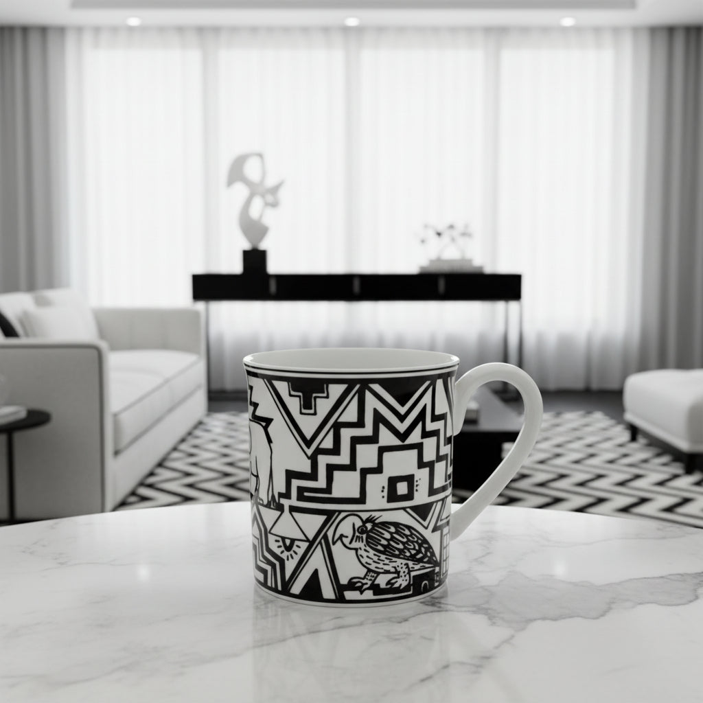 Villeroy & Boch Wonderful World Timbuktu: Kaffeebecher / Henkelbecher - neuwertig