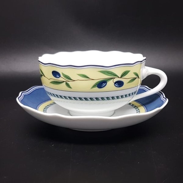 Hutschenreuther Medley Valdemossa: Teetasse / Tasse mit Unterteller (7120778330249)