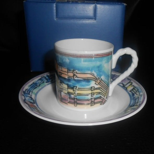 Villeroy & Boch World of cable (limitiert): Mokkatasse mit Unterteller a - neu OVP