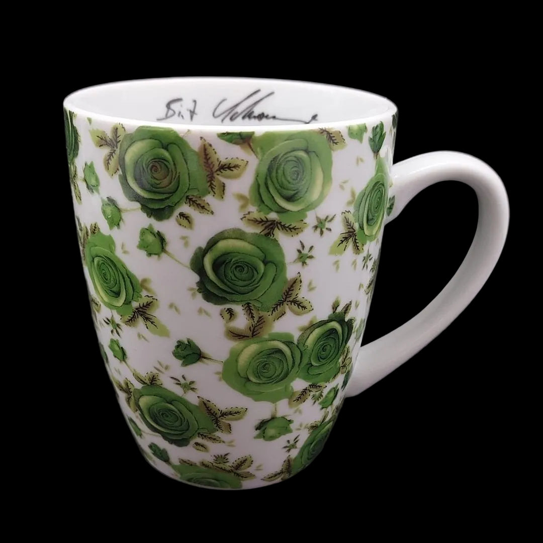 Adler Rosentasse: Kaffeebecher / Henkelbecher - neu & OVP grün Adler (7121116856457)