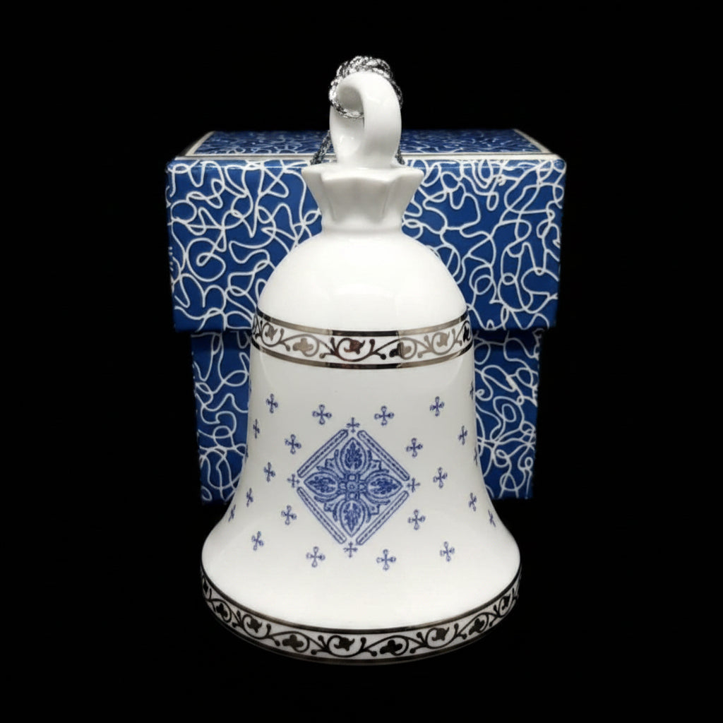 Villeroy & Boch Azurea Noel: Christbaumkugel / Weihnachtskugel / Weihnachtsglocke 3 - OVP Villeroy & Boch (7120939876489)