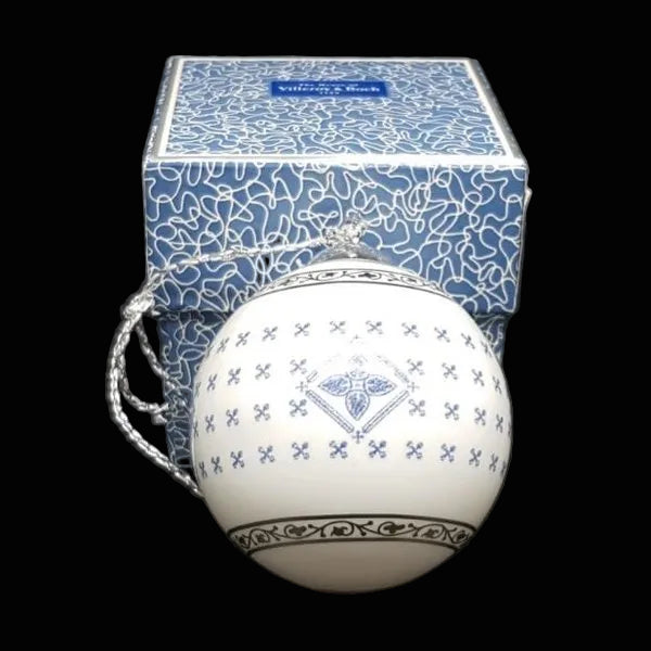 Villeroy & Boch Azurea Noel: Christbaumkugel / Weihnachtskugel 2 - mit OVP Villeroy & Boch (7120939712649)