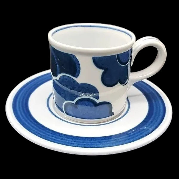 Villeroy & Boch Blue Cloud: Jumbotasse / Frühstückstasse mit Unterteller - selten Villeroy & Boch (7120710828169)