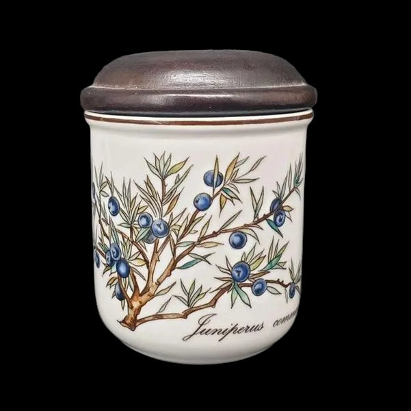 Villeroy & Boch Botanica: Haushaltsdose / Vorratsdose mit Holzdeckel - 8 cm Juniperus communis Villeroy & Boch (7120853827721)