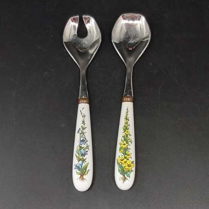 Villeroy & Boch Botanica: Salatbesteck mit Porzellangriff (2-teilig) - neuw. Villeroy & Boch (7121093853321)