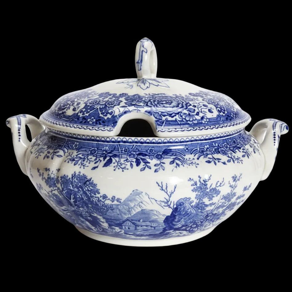 Villeroy & Boch Burgenland blau: Terrine / Suppenterrine - mittel (Verfärbung) Villeroy & Boch (7120731504777)