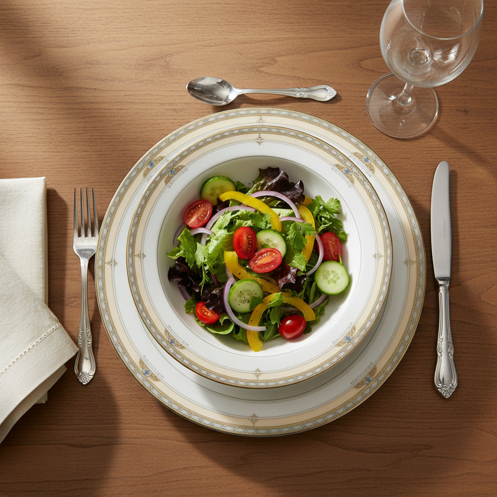 Villeroy & Boch Cavalier: Salatteller / Salatschale / tiefer Teller - neuwertig Porzellanladen.online (7120932864137)