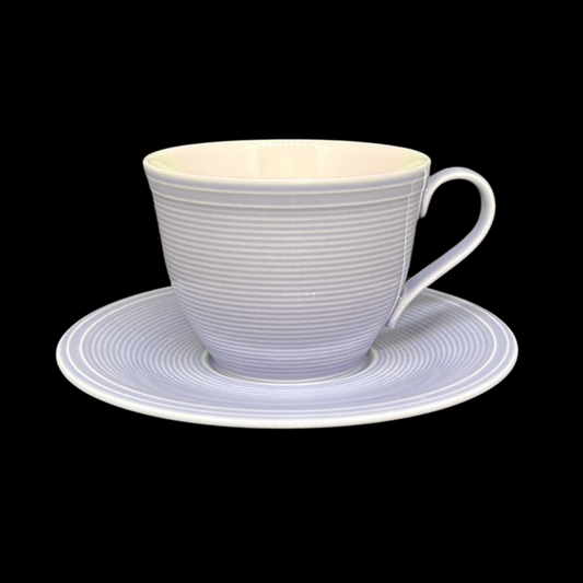 Villeroy & Boch Color loop: Kaffeetasse / Tasse mit Unterteller blueblossom - neu (8378006667588)