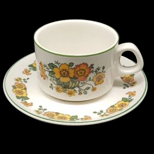 Villeroy & Boch Cottage alt: Teetasse / Tasse mit Unterteller Villeroy & Boch (7120960618633)