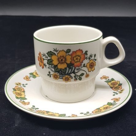 Villeroy & Boch Cottage alt: Kaffeetasse / Tasse mit Unterteller Villeroy & Boch (7120960651401)