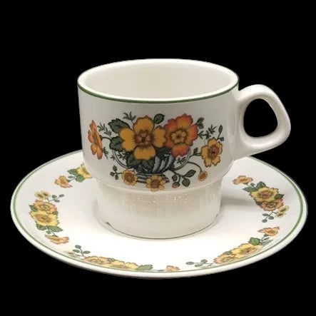 Villeroy & Boch Cottage alt: Kaffeetasse / Tasse mit Unterteller Villeroy & Boch (7120960651401)