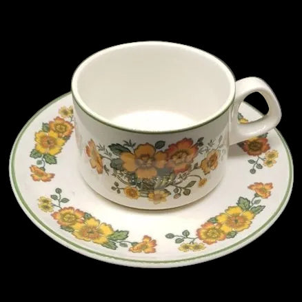 Villeroy & Boch Cottage alt: Teetasse / Tasse mit Unterteller - groß Villeroy & Boch (7120960684169)
