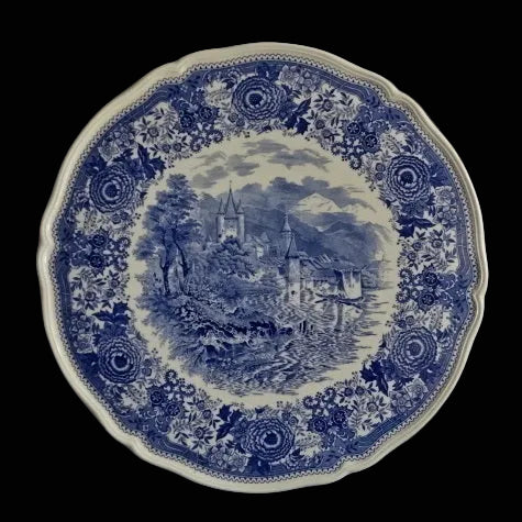 Villeroy & Boch Burgenland blau: Tortenplatte / Kuchenplatte / runde Platte, flach Villeroy & Boch (7120825483401)