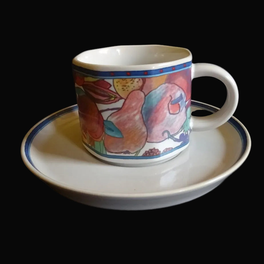 Rosenthal Scenario Natura: Kaffeetasse / Tasse mit Unterteller Porzellanladen.online (7120768794761)