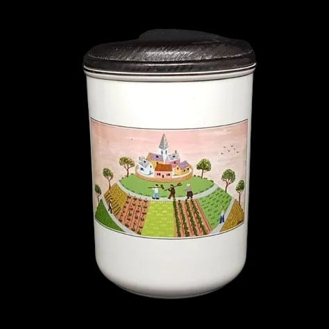 Villeroy & Boch Design Naif: Haushaltsdose / Vorratsdose 17,5 cm - Dorf / Gärtner Villeroy & Boch (7120969171081)