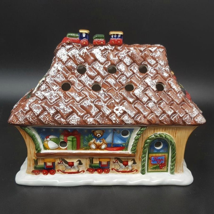 Villeroy & Boch North Pole Express: Spielzeugwerkstatt / Windlicht / Teelichthalter neu + OVP Villeroy & Boch (7120955572361)