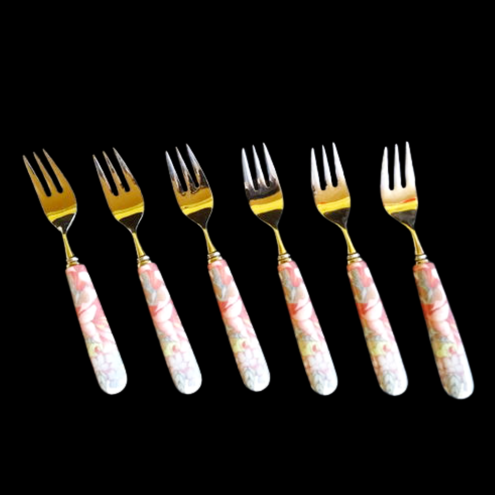 Villeroy & Boch Corolla: 6 Kuchengabel (Besteck) Porzellanladen.online (7120806412425)