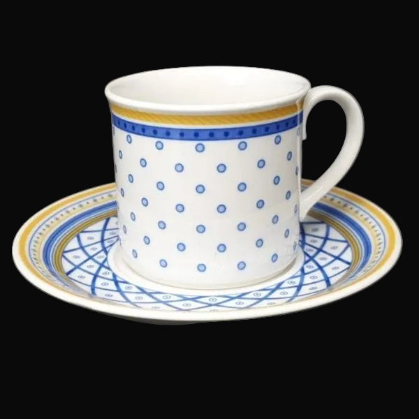 Villeroy & Boch Gallo Perpignan: Mokkatasse / kleine Tasse mit Unterteller Villeroy & Boch (7121071702153)