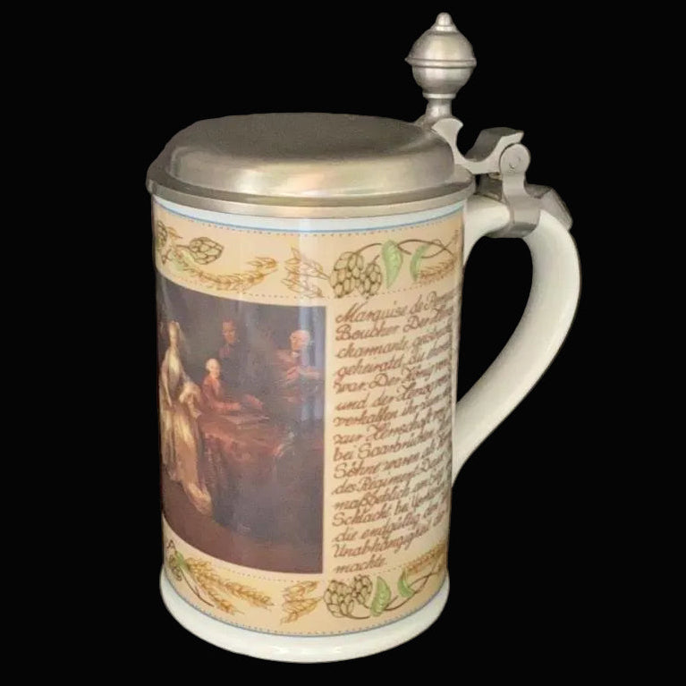 Villeroy & Boch Heinrich: Krug / Bierkrug Karlsberg Brauerei - Gräfin Marianne von Forbach mit Söhne Villeroy & Boch (7121100537993)