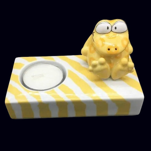 Goebel: Teelichthalter / Kerzenständer Frosch Goebel (7120930373769)