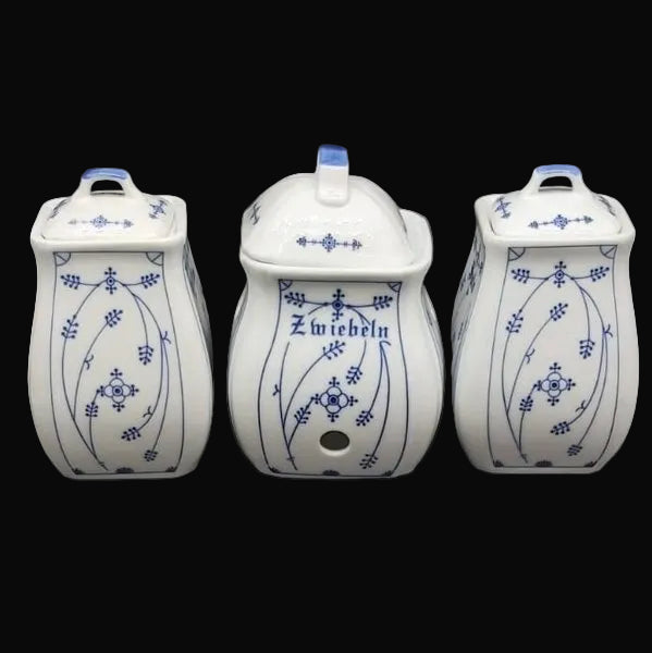Strohblume Indisch blau: 3 Vorratsdosen Villeroy & Boch (7121039097993)
