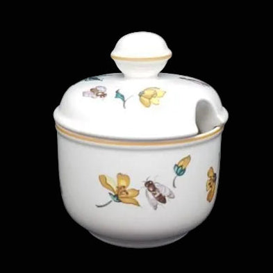 Villeroy & Boch Malaga: Marmeladedose / Zuckerdose mit Deckel - Motiv Honig Villeroy & Boch (7121013014665)