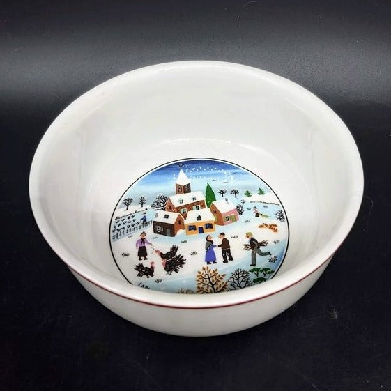 Villeroy & Boch Naif Christmas: Dessertschale / Dessertschälchen / Schale Dorf Villeroy & Boch (7120740221065)