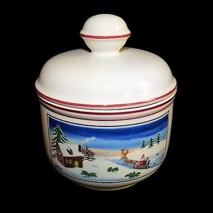 Villeroy & Boch Naif Christmas: Zuckerdose Porzellanladen.online (7120794222729)