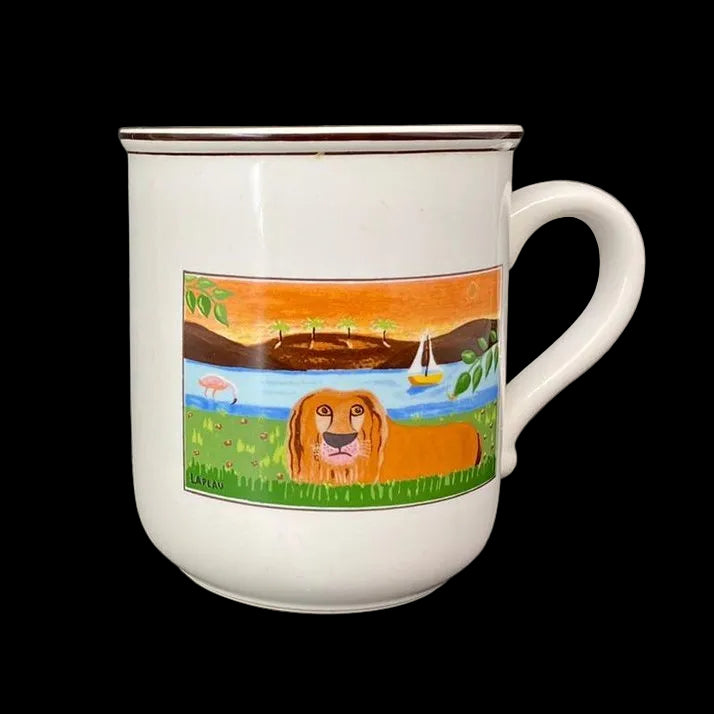 Villeroy & Boch Naif: Henkelbecher / Kaffeebecher - Löwe Villeroy & Boch (7121089331337)