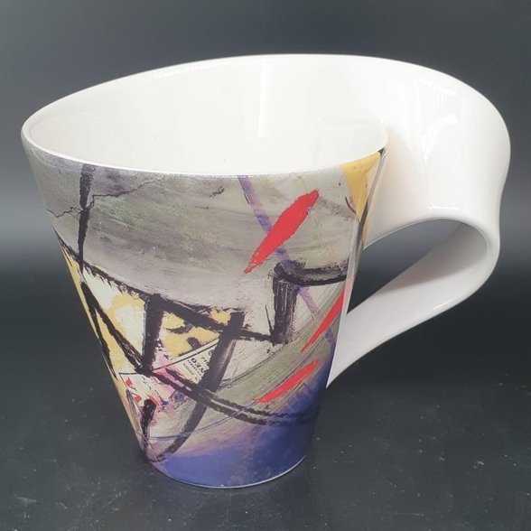 Villeroy & Boch New Wave: Kaffeebecher / Henkelbecher "grau" - neu Villeroy & Boch (7121080713353)