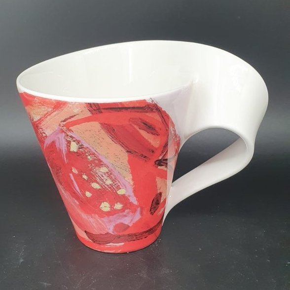 Villeroy & Boch New Wave: Kaffeebecher / Henkelbecher "rot" - neu Villeroy & Boch (7121080778889)