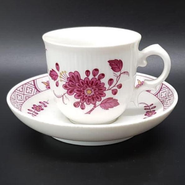 Höchst: Mokkatasse / Espressotasse mit Unterteller Villeroy & Boch (7121078321289)