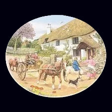 Villeroy & Boch Old Russia: Wandteller "Going to the market" - ca 21,5 cm Villeroy & Boch (7121085563017)