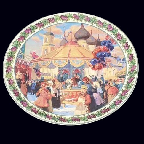 Villeroy & Boch Old Russia: Wandteller "At the fair" - ca 21,5 cm Villeroy & Boch (7121085628553)