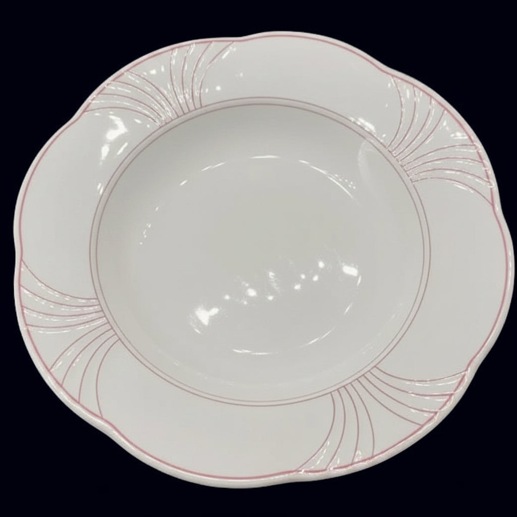 Villeroy & Boch Palatino: Suppenteller / tiefer Teller (rotes Dekor) - gebraucht Villeroy & Boch (7121069539465)