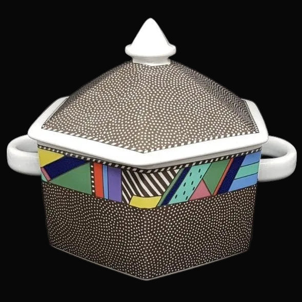 Rosenthal Scenario Metropol: Suppenterrine / Terrine / Schüssel mit Deckel ca 17 cm Rosenthal (7121012293769)