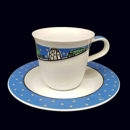 Rosenthal Avenue New York Frog Brooklyn: Kaffeetasse / Tasse mit Unterteller - neu Rosenthal (7120725049481)