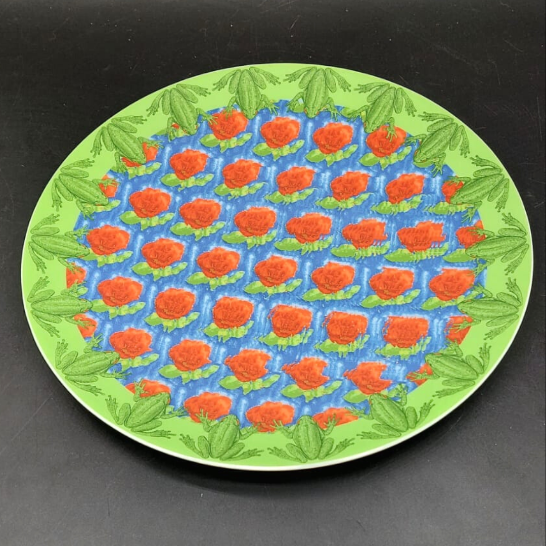 Rosenthal Fun & More: Speiseteller / flacher Teller - No 17 Frogs N Roses Rosenthal (7120686481545)