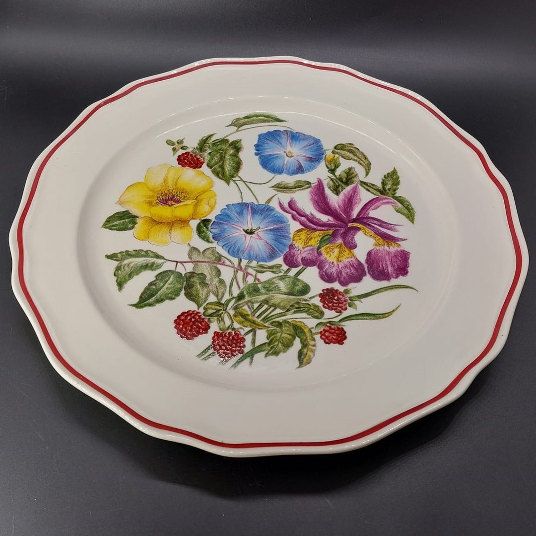 Villeroy & Boch Septfontaines "Blumenarrangement - Charlotte Bettin": Wandteller Nr. 6 Villeroy & Boch (7121112957065)