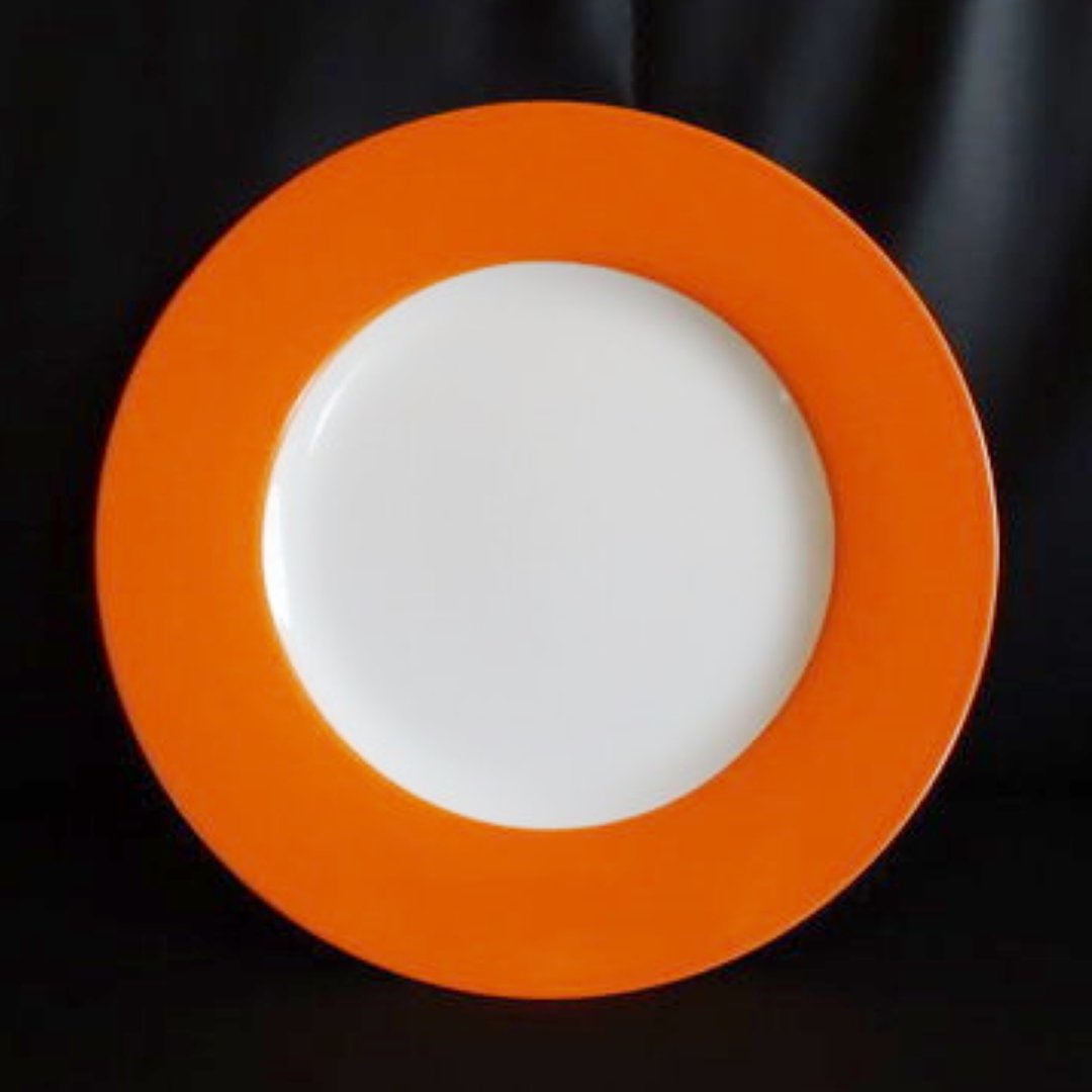 Villeroy & Boch Wonderful World: Speiseteller / flacher Teller, gebraucht - orange Villeroy & Boch (7120899473545)