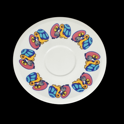 Villeroy & Boch Kindergeschirr: Unterteller / Untertasse- Papagei & Schildkröte Villeroy & Boch (7121027235977)