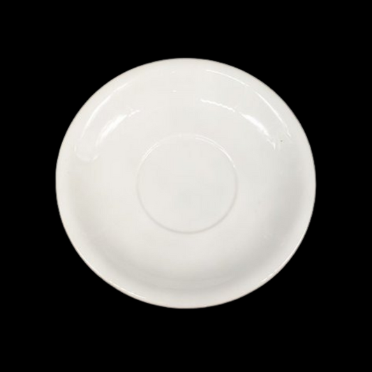 Weimarer Porzellan: Unterteller / Untertasse in weiß 15,3 cm Rosenthal (7120844292233)