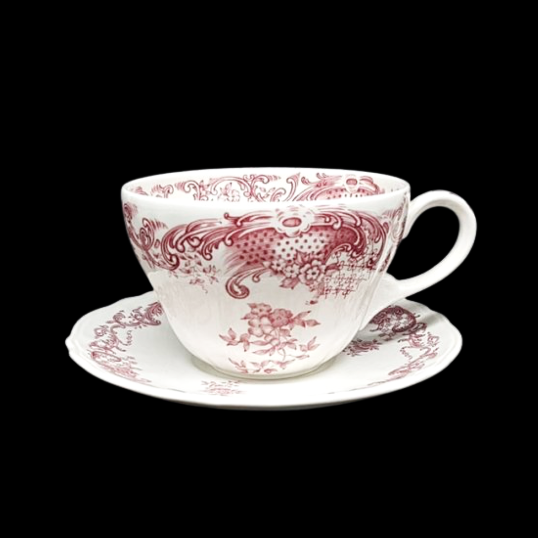 Villeroy & Boch Valeria: Jumbotasse / große Tasse mit Unterteller Villeroy & Boch (7121031233673) (15036106735940)