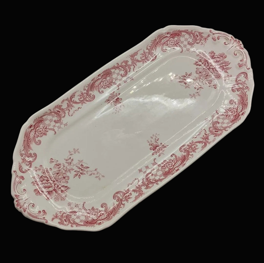 Villeroy & Boch Valeria rot: Königskuchenplatte / Stollenplatte / Platte - ca 32,5 cm Villeroy & Boch (7121110925449)